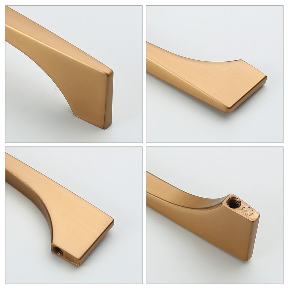 9BUILD 10 Pack Champagne Bronze Pulls 5 Inch Kitchen