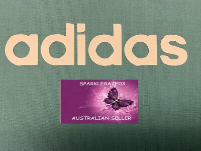 ADIDAS WORD LOGO IRON ON HEAT TRANSFER VINYL DECAL SPORT