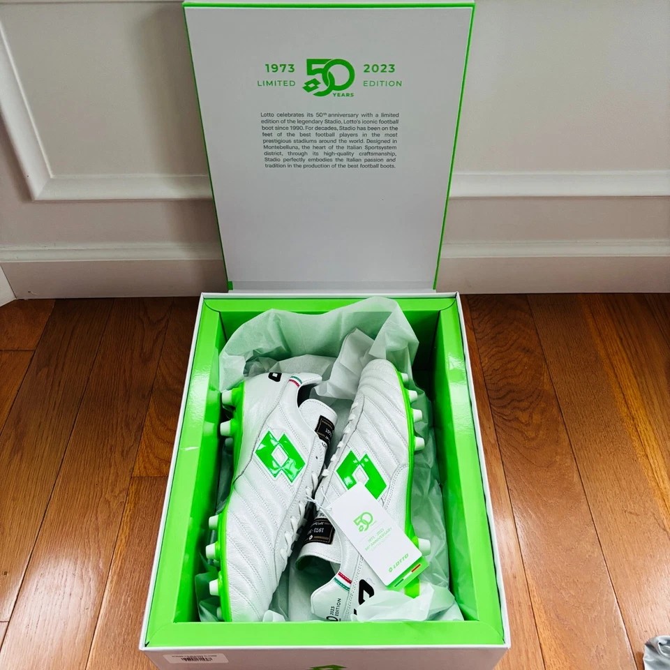 Botines de fútbol Lotto Stadio OG Icons 50 años aniversario edición limitada para hombre 9 Italia Foto 2 de 4