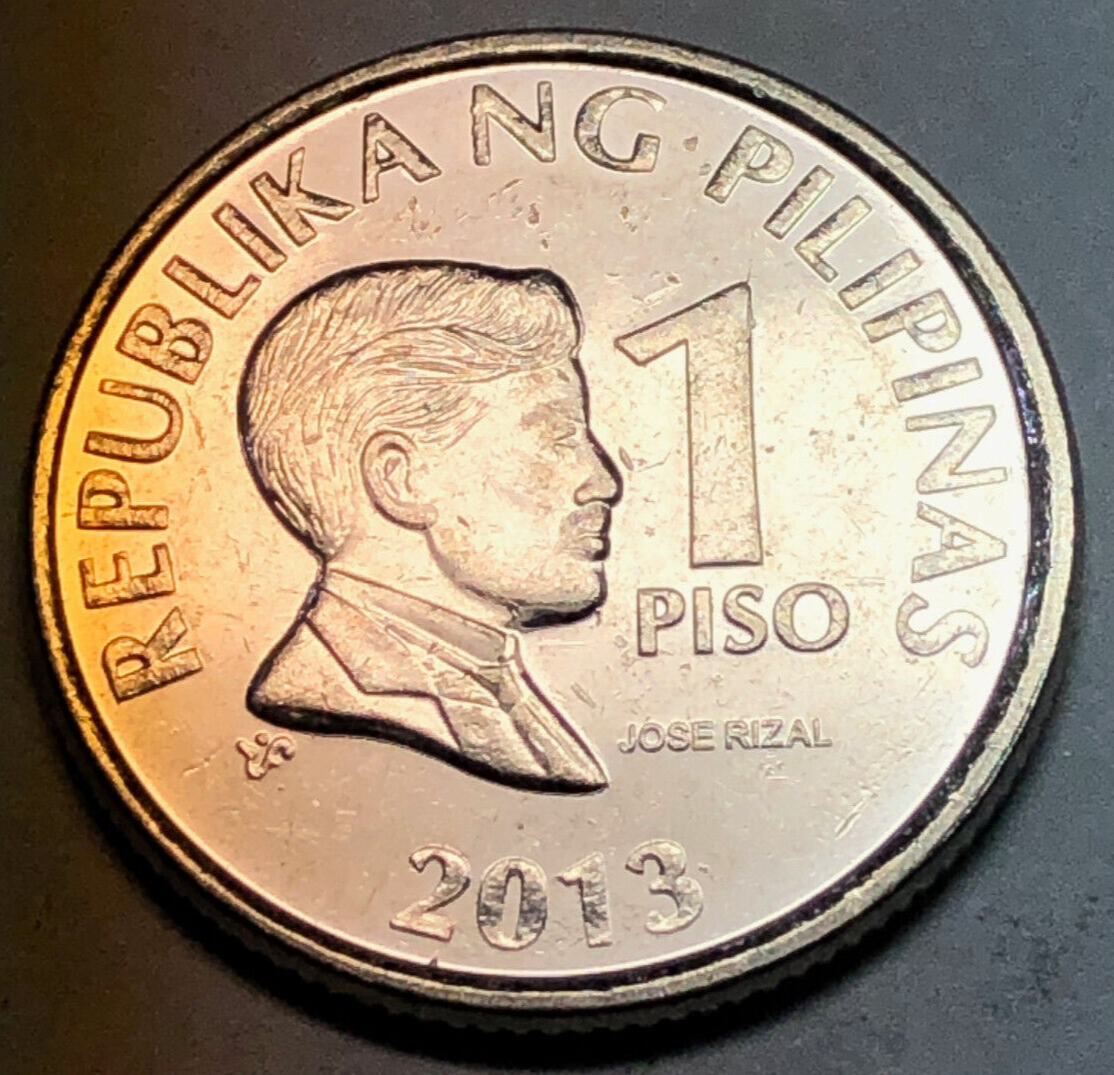 2013 PHILIPPINES 1 PISO REPUBLIKA NG PILIPINAS CIRCULATED COIN