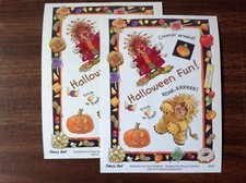 2 Suzy's Zoo sticker sheets: Happy Halloween Fun 90001