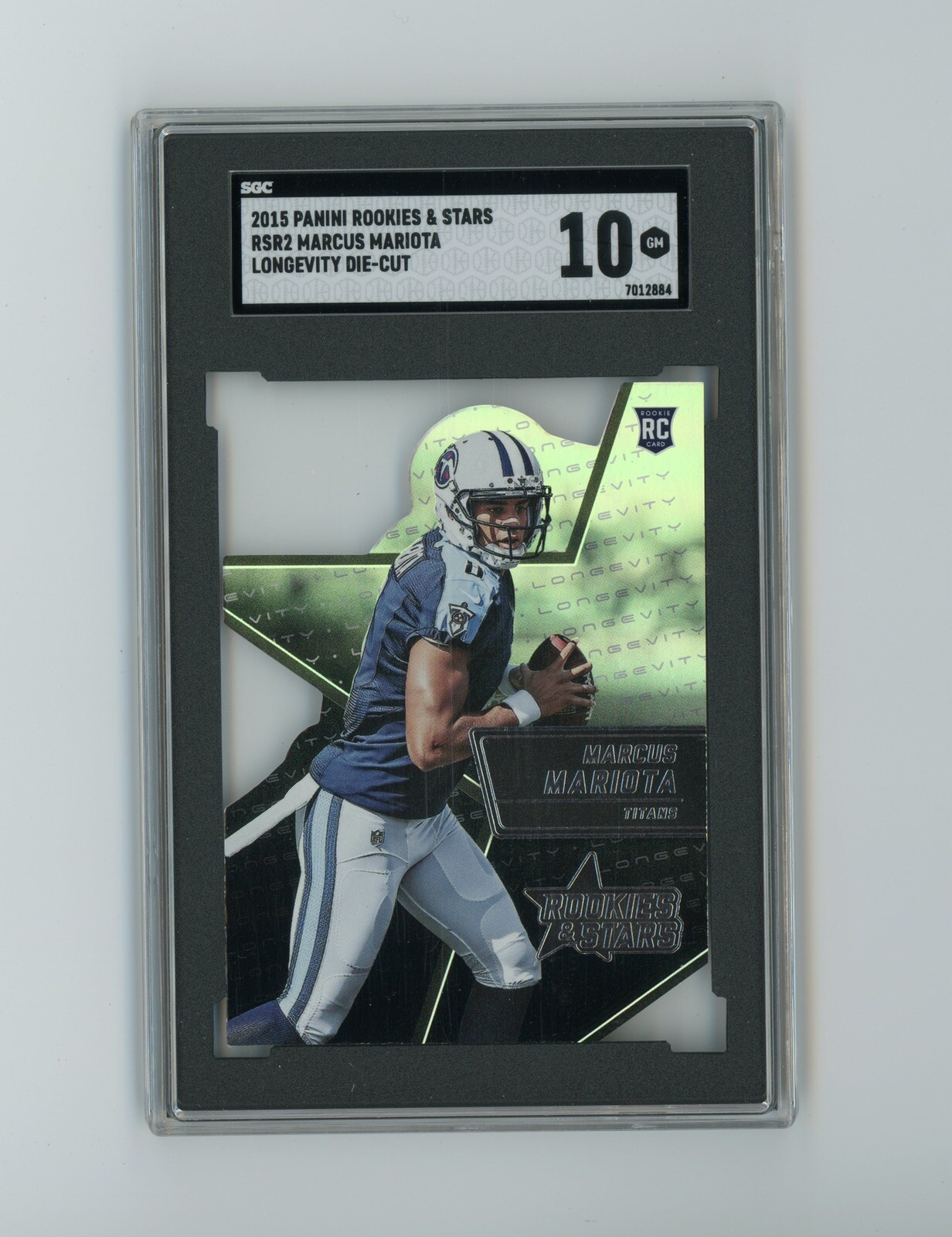 Marcus Mariota Panini Rookies & Stars Die-Cut Rookies #RSR2 Longevity