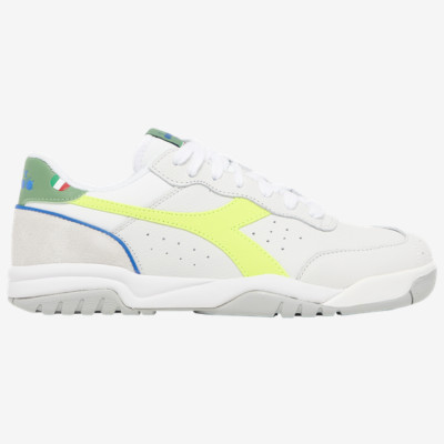 Diadora Maverick White Green Leather Sneakers Retro