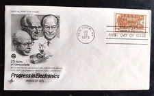 NOBEL PRIZE ELECTRONICS TRANSISTORS SHOCKLEY BARDEEN BRATTAIN 1973 FDC  unaddr