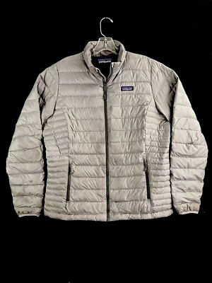 Patagonia Down Sweater Puffer Jacket Feather Grey Womens L