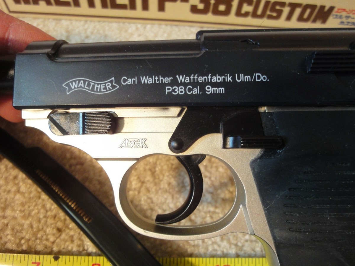 Rare! Vintage 1985 Yonezawa Walther P-38 Custom Handgun, Airsoft
