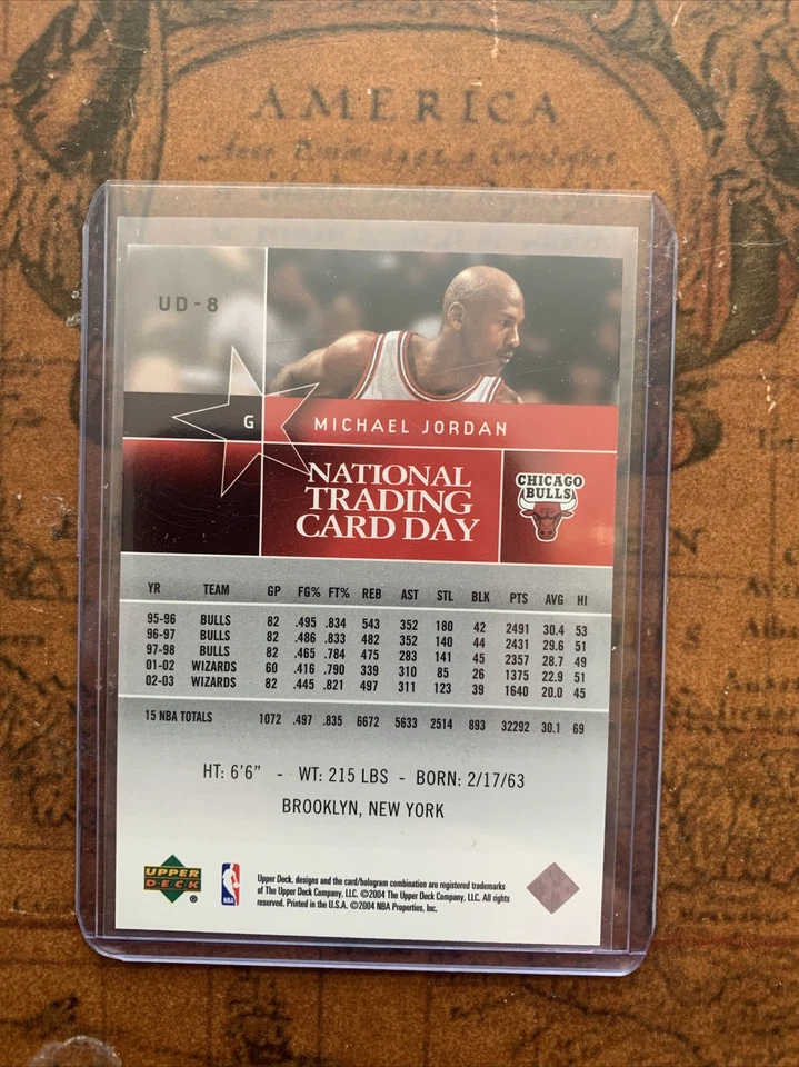 2004 National Trading Card Day Micheal Jordan Upper Deck - Image 2 of 4