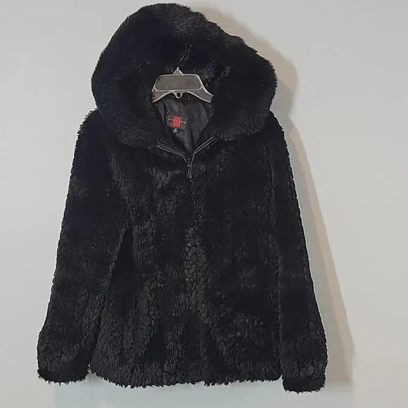 Gallery faux hot sale fur hooded jacket