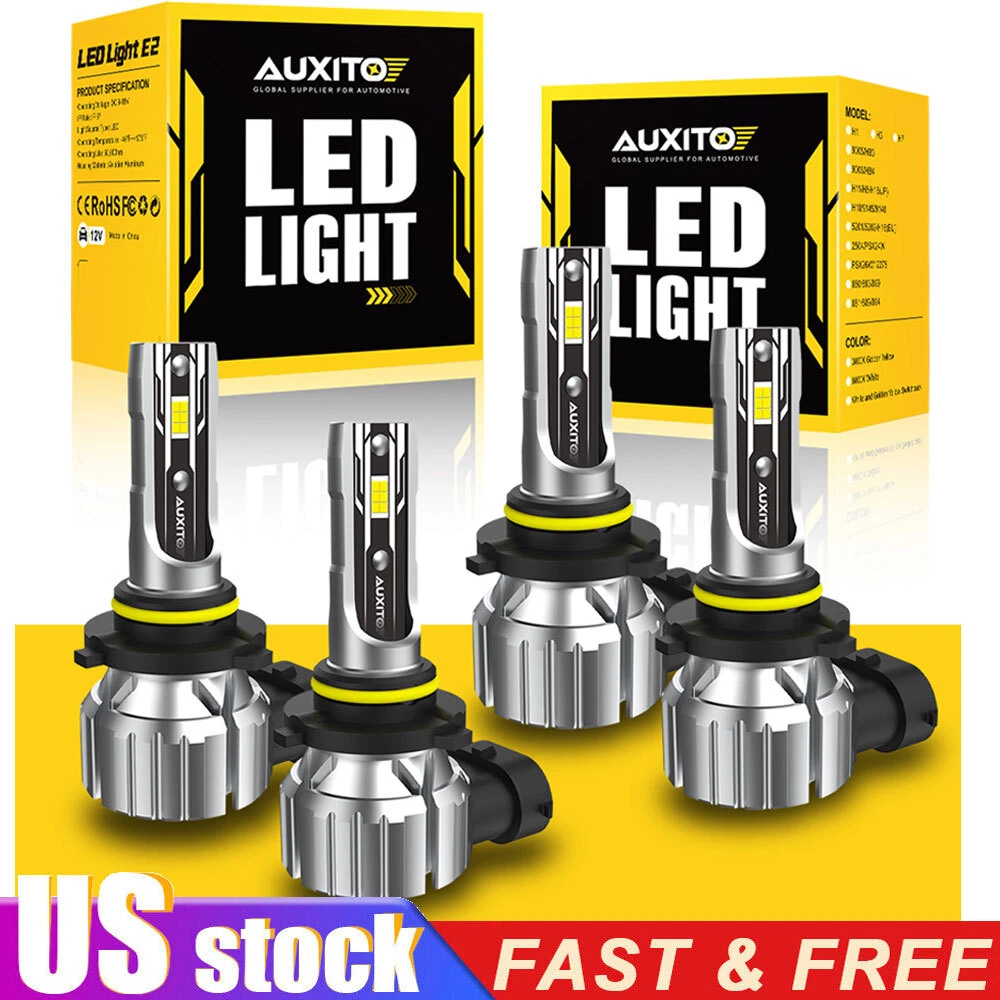 AUXITO Combo 4 9005 + 9006 LED Headlight Kit Bulbs High Low Beam White 80000LM
Opens in a new window