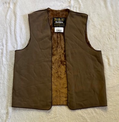 Vintage Barbour A297 Pile Lining Faux Fur Acrylic Liner Chest C42 Mens Liner