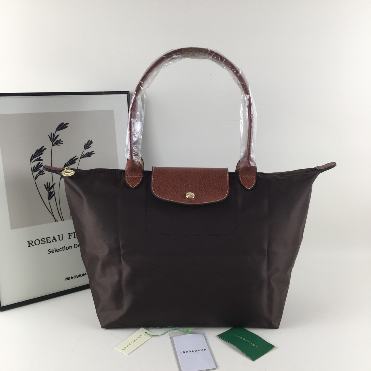 NEW Longchamp Pliage Tote Bag Brown Large Nylon New From Japan