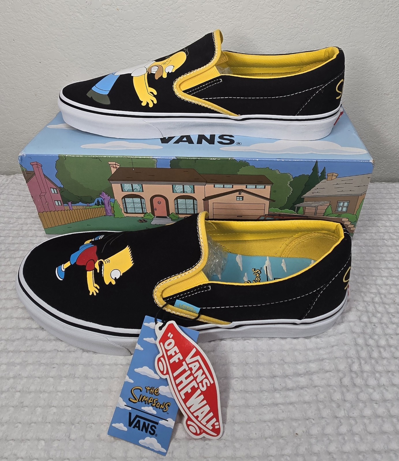 Vans x The Simpsons Slip-Ons LTD Homer Chasing Bart Men's Size 13 NEW With Box thumbnail 3