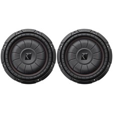  2 Kicker 43CVT102 COMPVT 10" 1600w Shallow Slim Car Subwoofers Subs CVT10-2