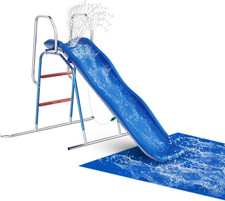 Water Slide for Kids Backyard, Outdoor Waterslide with 3-Zone Spray Sprinkler an