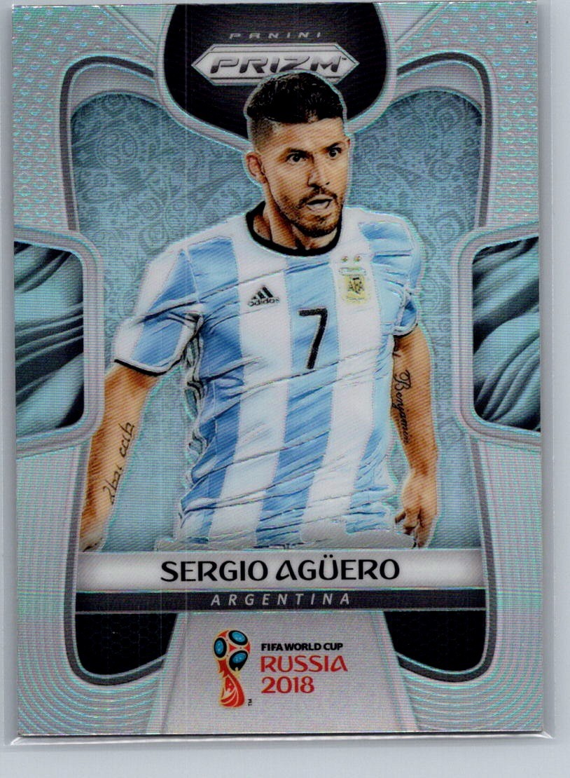 2018 Panini Prizm FIFA World Cup #11 Sergio Aguero Silver Prizm