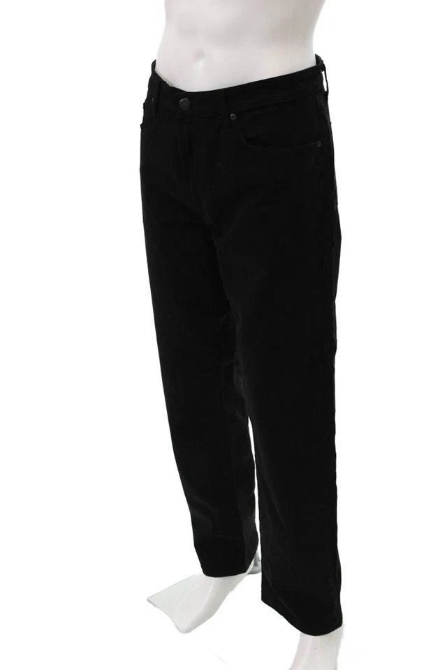 Брюки J Brand мужские на пуговицах с пятью карманами прямые штанины черные размер 38 - Изображение 2 из 4