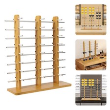 Multi-Layers Wood Sunglass Display Rack Eyeglasses Show Stand Jewelry Holder