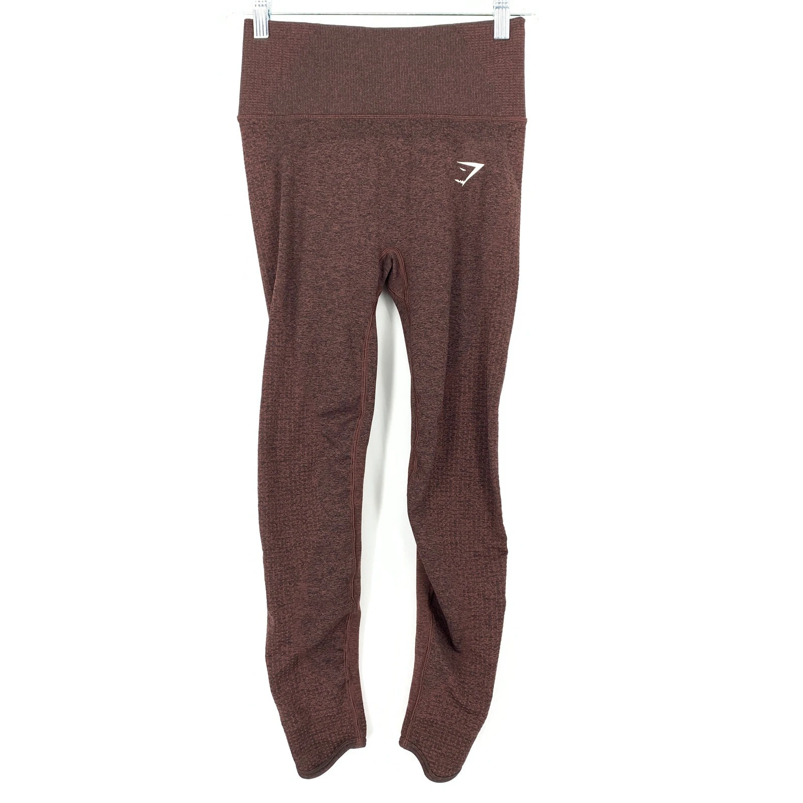 gymshark vital seamless 2.0 maroon marl leggings