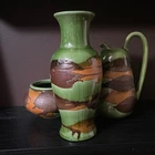 Royal Haeger Vase R-4172 Fern Agate Wrap