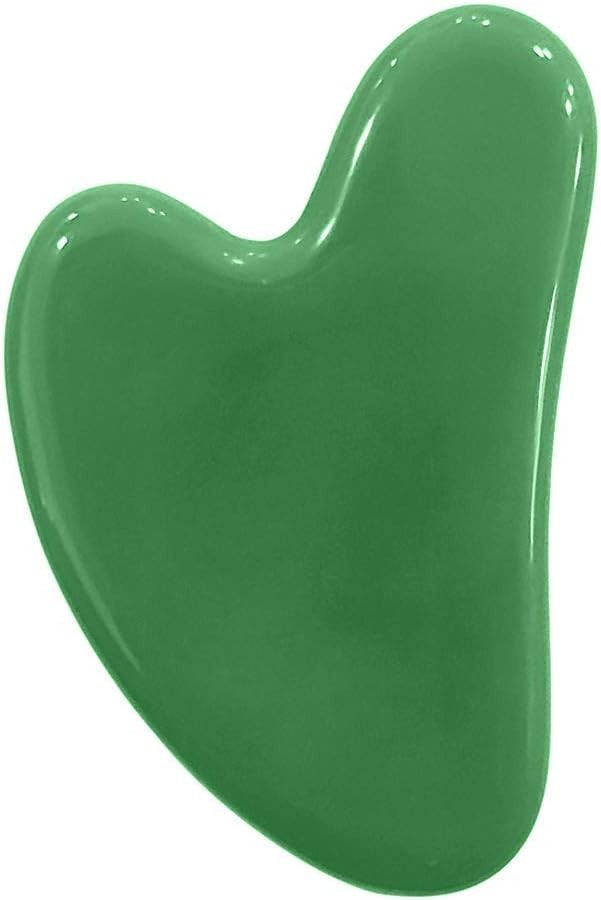 Large Jade Gua Sha for Face Massage - Reduce Puffiness and Fine Lines