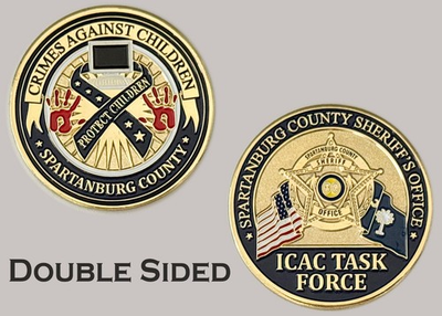#ad Spartanburg County ICAC Task Force Protect Children Challenge Coin J#4 $32.29