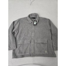 Under Armour W Expanse Fleece Shacket, Sage Green, Womens Large