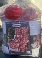 Herrschners Peppermint Ripple Afghan Kit, New