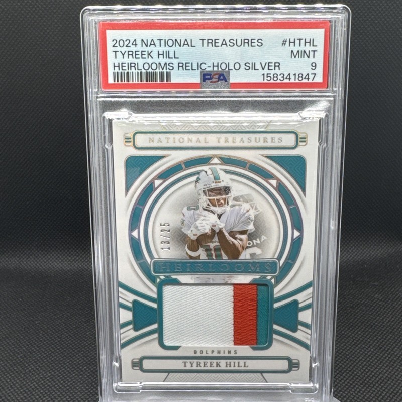 Panini National Treasures HEIRLOOMS Holo Silver Tyreek Hill  /25 PSA 9 🔥 🔥