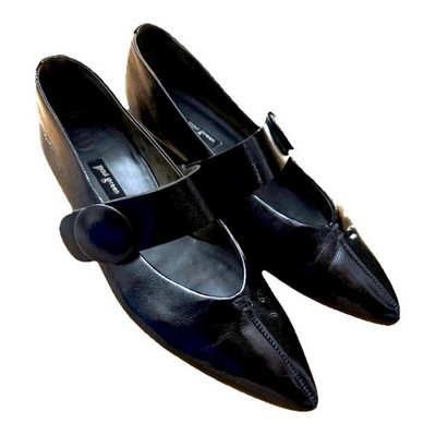 Paul Green Mary Jane Flats US 9.5 EU 41 Black Patent Leather Pointed Austria