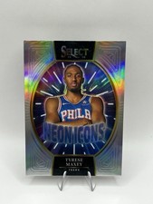2024-25 Panini Select #14 Tyrese Maxey Neon Icons Silver Prizms 76ers Basketball