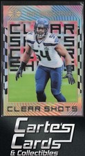 Bobby Wagner 2019 Panini Illusions #CS-BW Clear Shots Gold Seahawks 117/399