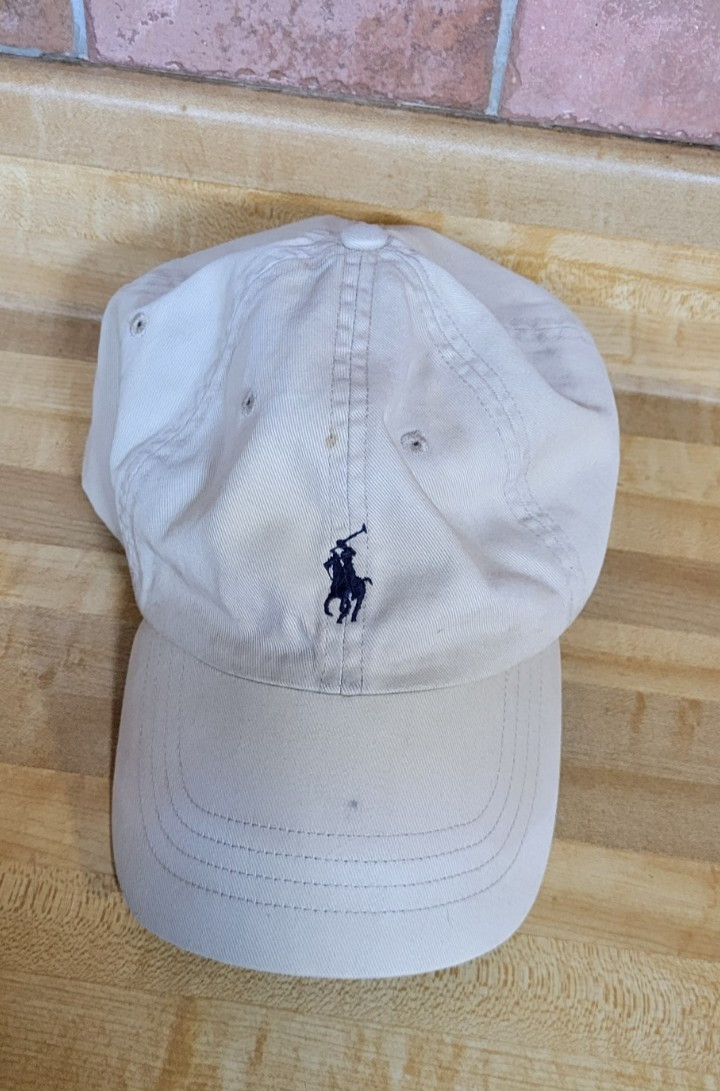 Polo Ralph Lauren Adult's Adjustable White Pony Logo Golf Baseball Cap Hat