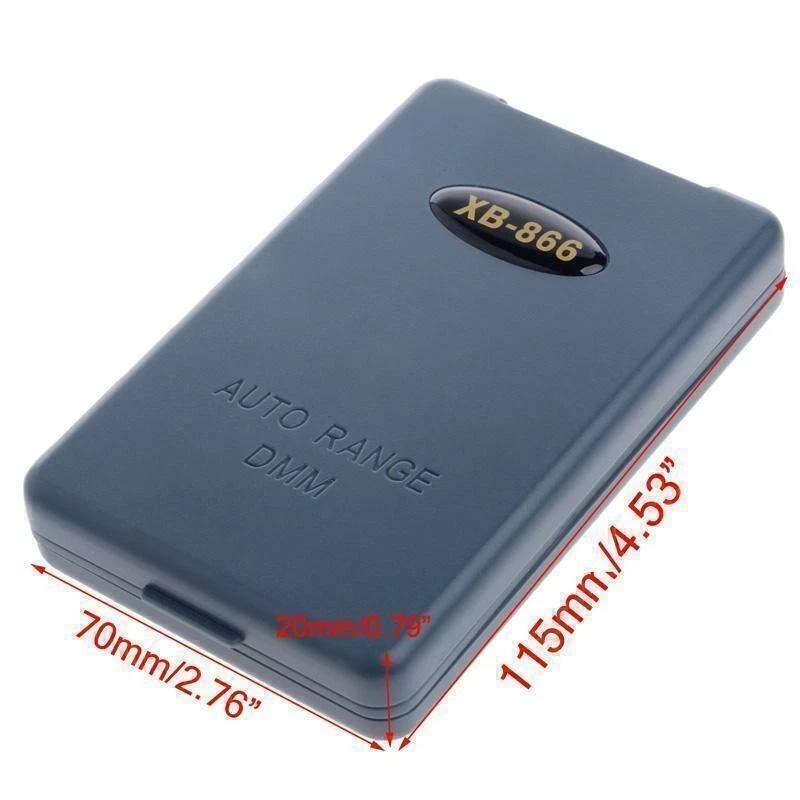 XB866 Mini Auto Range LCD Voltmeter Tester Tool AC/DC Pocket Digital Multimeter - Bild 3 von 4