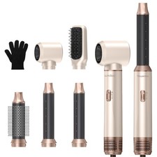 Nawedaa 5-in-1 Hair Dryer Brush Set, Detachable Hot Air with Auto Beige