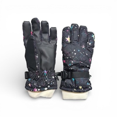 ZeroXposur Women's Thinsulate Winter Gloves Black Galaxy Star Print Size M/L