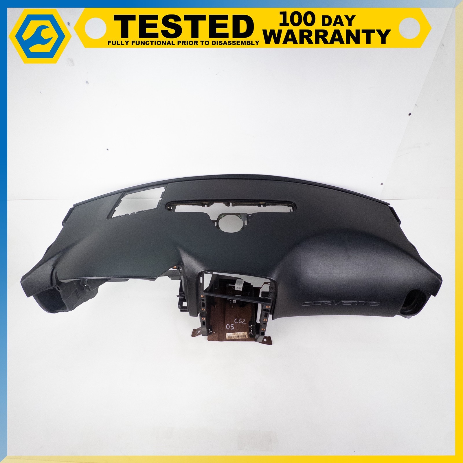 05-13 CHEVROLET CORVETTE C6 DASH DASHBOARD INSTRUMENT PANEL ASSEMBLY BLACK OEM