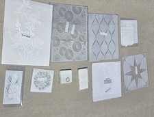 Large Mixed Lot Reusable Craft Stencils Floral Geometric Pattern Templates