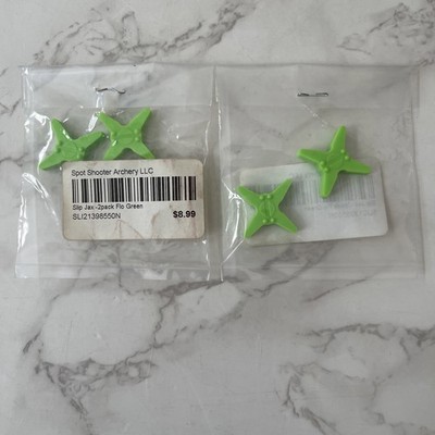 Lot of 2 BowJax Super Slip Jax String Silencers Dampeners Green 2 Packs New NIP
