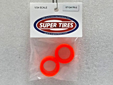 Super Tires 12417RS-Orange Silicone Tires Carrera BMW M4 1:24 Slot Car Part