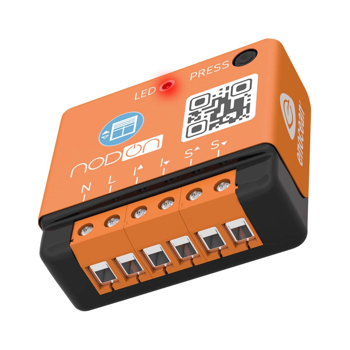 Modulo otturatore strobo EnOcean NODON micromodule orange pour store connecté