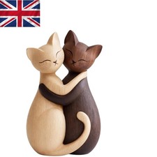 Minimalist Wooden Cat Ornament - Perfect Gift for Cat Enthusiasts & Friends