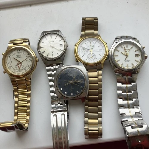 Seiko Men's Vintage Watch Joblot, Spare Or Repairs Please Read