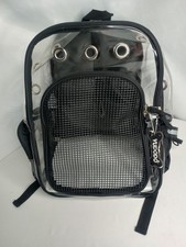 YUDODO Pet Clear Backpack Carrier Breathable Large Black 2-8 lbs New