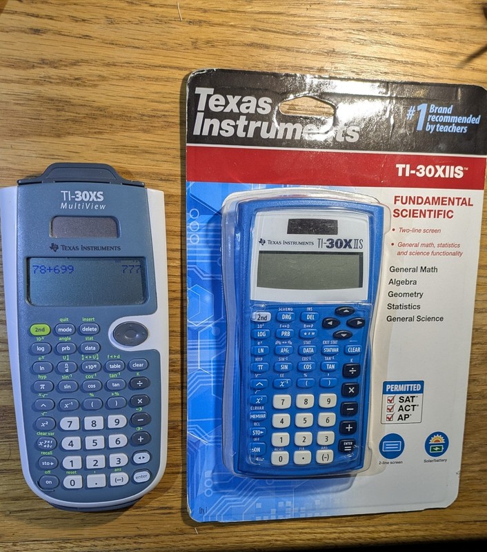 2 - Texas Instruments TI-30X IIS And TI-30XS