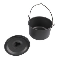 Hängendes Kochgeschirr 4L Aluminium Topf Ideal für Outdoor-Abenteuer und Grupp – Bild 7