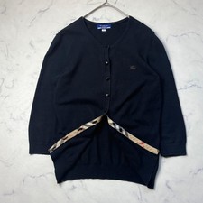 Burberry Blue Label Cardigan Horse Logo Nova Check size 38 used