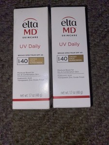 2 X  Elta MD UV Daily Broad-Spectrum SPF 40 Tinted Face Sunscreen 1.7oz  Ea