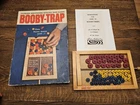1965 BOOBY TRAP Board Game Complete Parker Brothers Pink Blue Yellow Rare Vtg