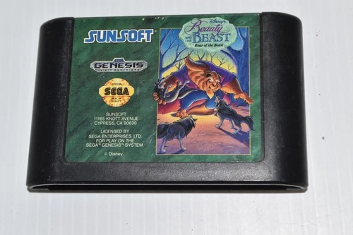 Beauty & the Beast Roar of the Beast  SEGA GENESIS Cartridge Only -TESTED(SZY51)