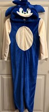 Spirit Sonic Hedgehog Costume Youth Medium M One Piece Jumpsuit Plush Fast Ship